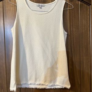 Cream sleeveless top